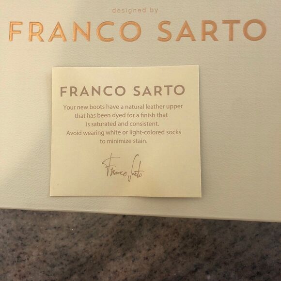Franco Sarto Idrina Suede Ankle Boots 8M - Picture 6 of 7